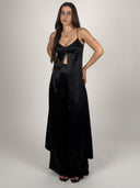 SET TOP SATINADO LARGO BOTONES & PALAZZO