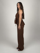 SET TOP LAZOS PEPLUM Y PANTALÓN