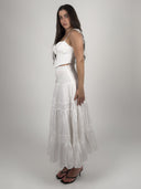 SET CORSÉ Y FALDA MAXI BORDADO INGLÉS