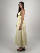 VESTIDO MIDI ESPALDA ABIERTA – VAINILLA