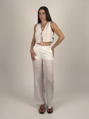 SET CHALECO Y PANTALÓN BORDADO INGLÉS