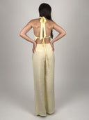 SET TOP PAÑUELO HALTER – VAINILLA
