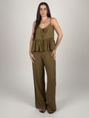 SET TOP LAZOS PEPLUM Y PANTALÓN