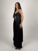SET TOP SATINADO LARGO BOTONES & PALAZZO
