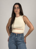 CROP TOP CANALÉ CUT OUT - CRUDO